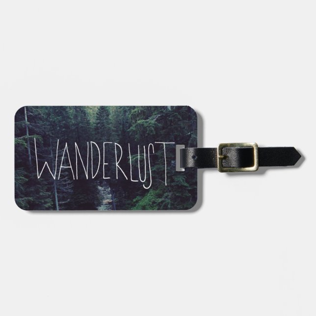 Étiquette À Bagage Wanderlust (Devant horizontal)