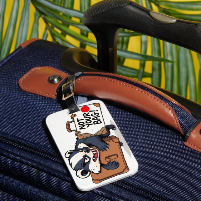 Étiquette À Bagage Warning Not Your Bag Don't Touch (Insitu Rectoal 1)