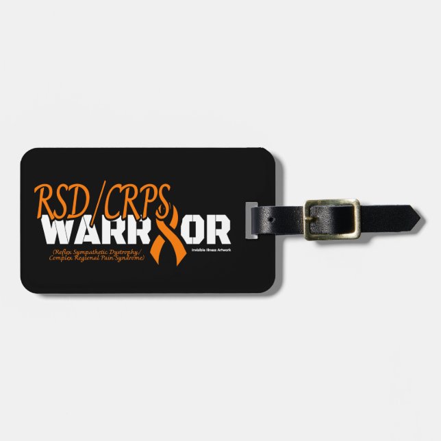 ÉTIQUETTE À BAGAGE WARRIOR...RSD/CRPS (Devant horizontal)
