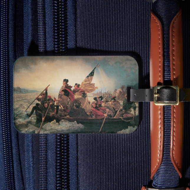 Étiquette À Bagage Washington traversant le Delaware par Emanuel Leut (Insitu Rectoal 4)