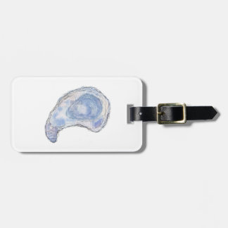 Étiquette À Bagage Watercolor Oyster luggage tag