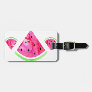 Étiquette À Bagage Watercolor Watermelon