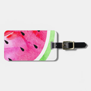 Étiquette À Bagage Watercolor Watermelon