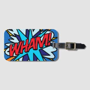 Étiquette À Bagage WHAM Fun Retro Comic Book Pop Art