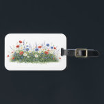 Étiquette À Bagage Wildflower meadow botanical garden flowers<br><div class="desc">Natural wildflower meadow with delicate botanical blossoms. A colorful mix of meadow flowers and daisies creates a lively spring nature scene inspired by blooming fields.</div>