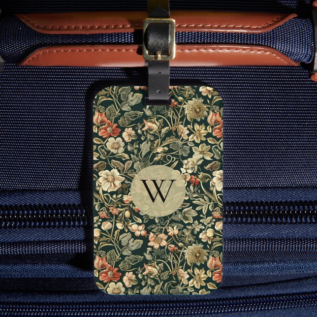 Étiquette À Bagage William Morris Floral (Créateur téléchargé)