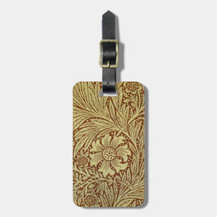 Étiquette À Bagage William Morris Marigold Motif de fleurs antiques