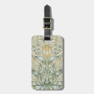 Étiquette À Bagage William Morris Motif Grenade Antique Lily