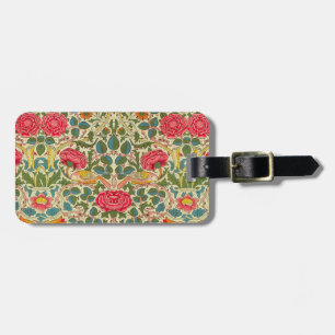 Étiquette À Bagage William Morris Rose Floral Chintz rose