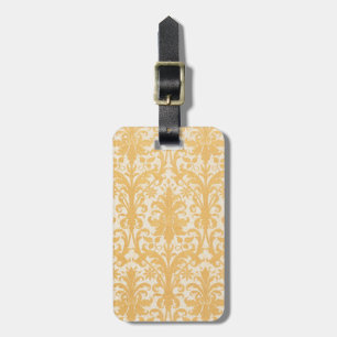 Étiquette À Bagage William Morris Saule & Or Damassé Luxe