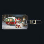 Étiquette À Bagage Winter Chihuahua Caravan Christmas Adventure<br><div class="desc">Laissez-vous tenter par la magie d'une nuit d'hiver enneigée alors qu'une caravane glisse gracieusement à travers le paysage illuminé par la lune. La beauté sereine de la neige scintillante et l'éclat enchanteur de la lune créent une scène captivante, promettant une aventure de Noël inoubliable remplie de chaleur, de joie et...</div>