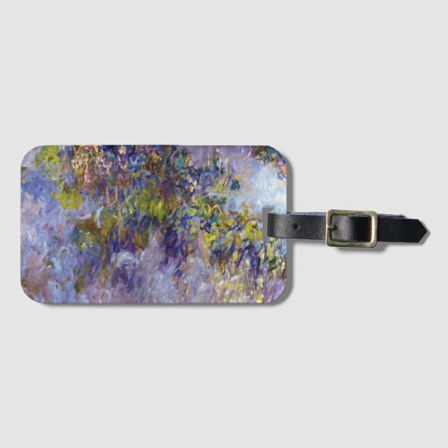 Étiquette À Bagage Wisteria (moitié gauche) par Claude Monet (Devant Horizontal)