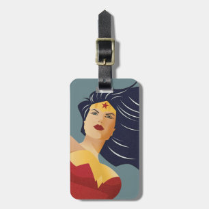 Étiquette À Bagage Wonder Woman Retro City Sunburst