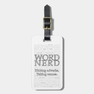 Étiquette À Bagage Word Nerd