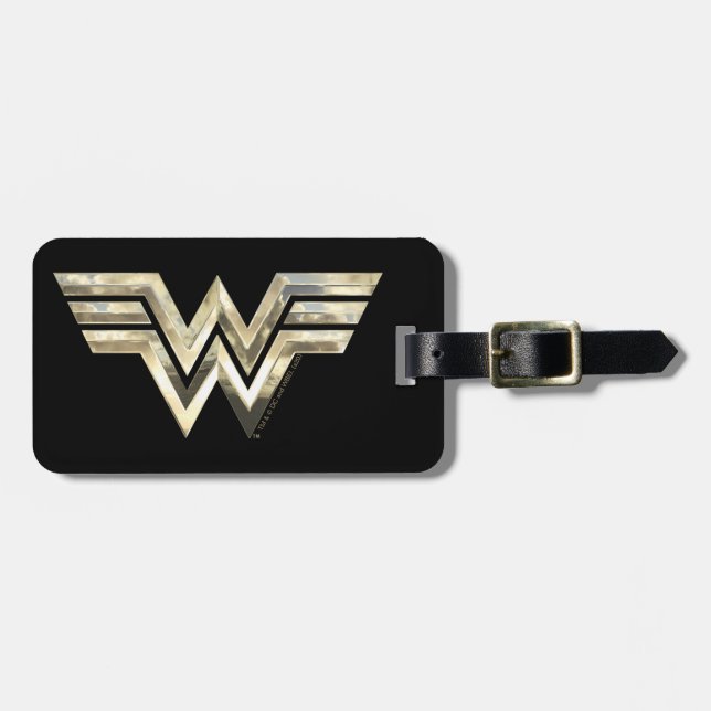 Étiquette À Bagage WW84 | Logo de Golden Wonder Woman (Devant horizontal)