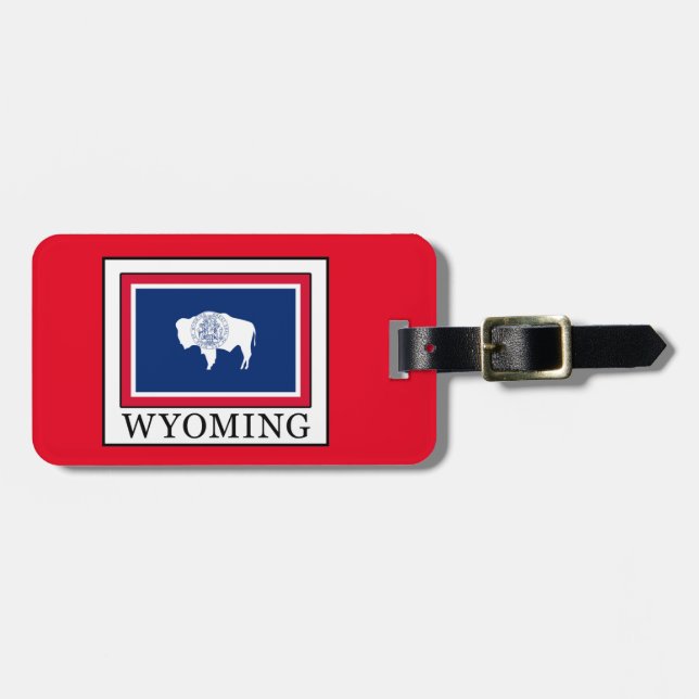 Étiquette À Bagage Wyoming (Devant horizontal)