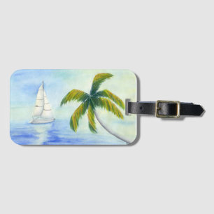 Étiquette À Bagage Yacht sur la mer Palma