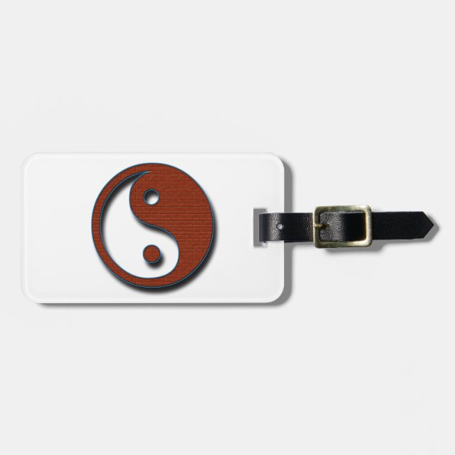Étiquette À Bagage Yin Yang par Shirley Taylor (Devant horizontal)
