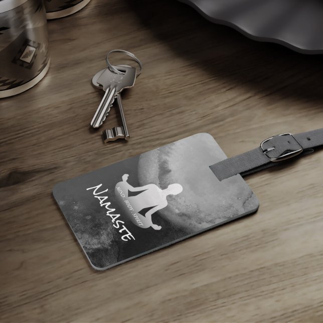 Étiquette À Bagage Yoga instructeur de méditation Sukhasana Pose Zen  (Créateur téléchargé)