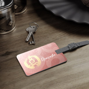 Étiquette À Bagage Yoga Instructeur Vie Entraîneur Méditation Pose Ze