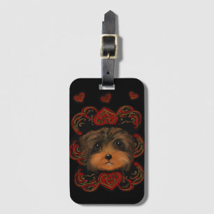 ÉTIQUETTE À BAGAGE YORKIE POO     