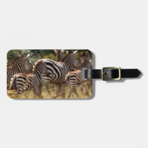Étiquette À Bagage Zèbres en mouvement : Un voyage de mille milles