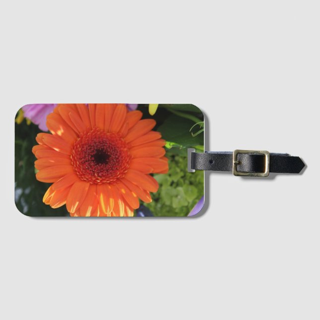 Étiquette À Bagage Zinnia (Devant Horizontal)