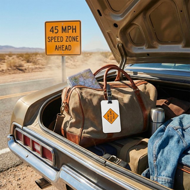 Étiquette À Bagage Zone de limitation de vitesse à 72 km/h devant Pan (Créateur téléchargé)