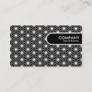 Étiquette à Bord Arrondi - Motif Asanoha