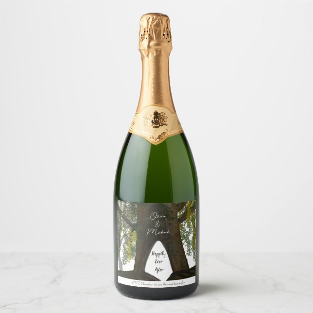 Étiquette à bouteilles de vin personnalisé (8,9 cm (Devant)