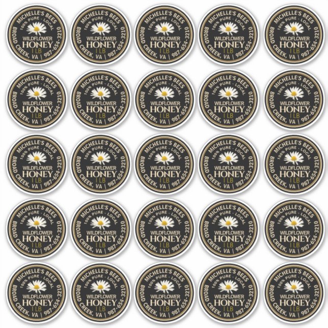 étiquette à couvercle à large bouche de 2,5 pouces (Devant)