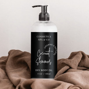 Étiquette à enveloppes pour bouteille cosmétique m