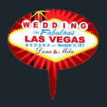 Étiquette À Gâteau GÂTEAU Las Vegas ÉPATANT épousant le signe<br><div class="desc">Sélection épatante de gâteau de mariage de Las Vegas. Employez la personnaliser orange il bouton ci-dessus pour ajouter votre texte et la couleur d'arrière - plan de votre choix.</div>