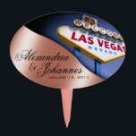 Étiquette À Gâteau Signe ÉPATANT de Las Vegas de GÂTEAU<br><div class="desc">Sélection épatante de gâteau d'anniversaire de Las Vegas. Employez la personnaliser orange il bouton ci-dessus pour ajouter votre texte et la couleur d'arrière - plan de votre choix.</div>