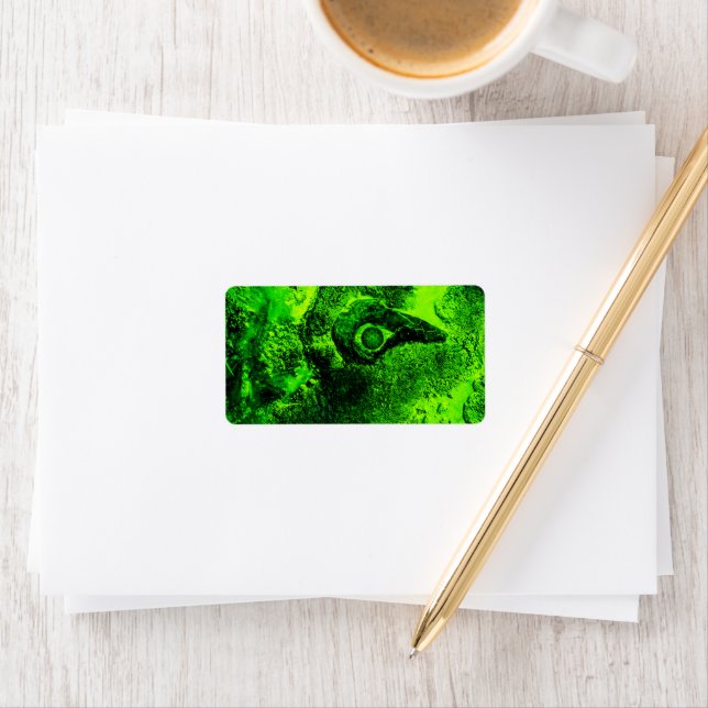 Étiquette à la recherche de vert (En situation)