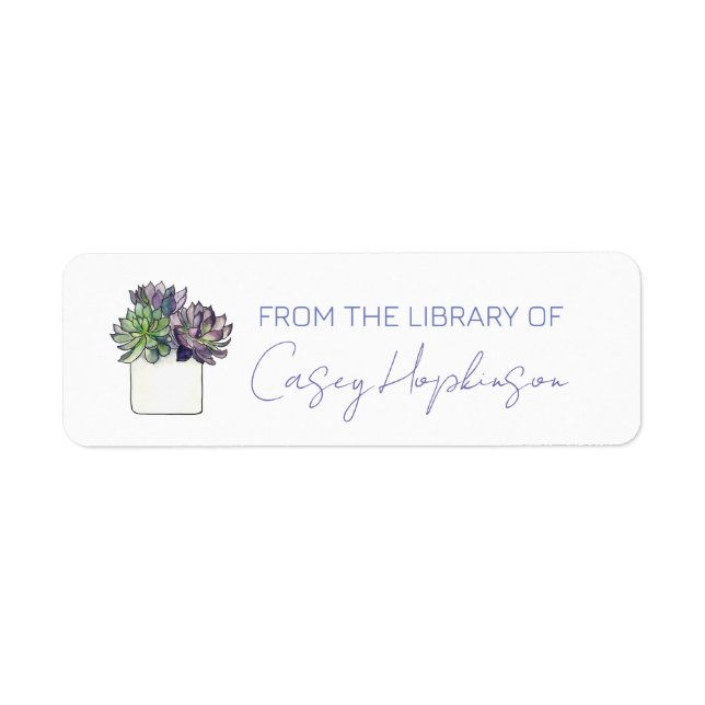 Étiquette À partir de l'autocollant de la Bibliothèque du li (Devant)