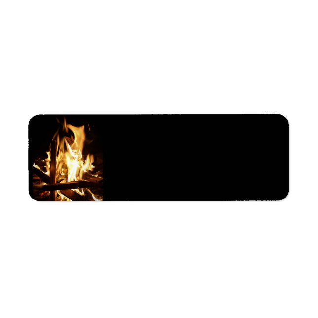 Étiquette A travers les flammes (Devant)