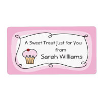 A treat for you personalized kitchen label