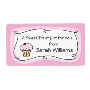 Étiquette A treat for you personalized kitchen label