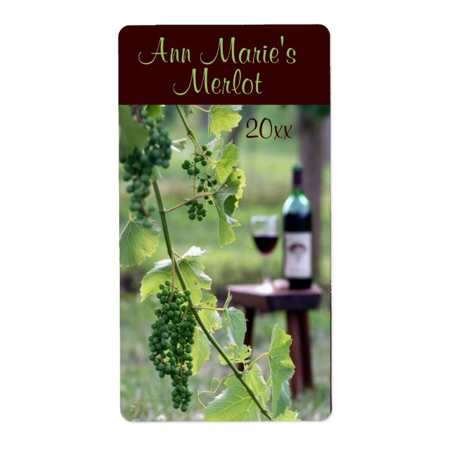 Étiquette à vin (Devant)