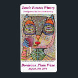 Étiquette à vin - Talavera Chouette rose Boire Vin<br><div class="desc">Idéal pour de nombreuses occasions : Mariage, Fiançailles, Bar Mitzvah, Bat mitzvah, Bnai Mitzvah, Chanukkah, Hanoukka, Pessver, Pesach, Rosh-Hashanah, Yom Kippur, Sabbath, Purim, Shavuot, Sukkot, Simchat Torah, Tu B'Shevat, Lag B'Omer, Shabbat, Fête des mariées Fêtes, Bachelor & Bachelorette, Félicitations, Cérémonies, Fête, Douches, Réceptions, Anniversaire, Dîner, Soirée, Cocktail, Fête du costume,...</div>