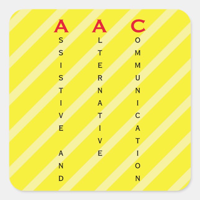 étiquette AAC jaune (Devant)