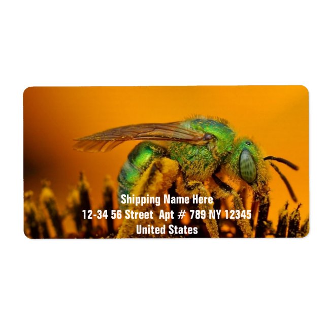 Étiquette Abeille Obtenir sucré 1 (Devant)
