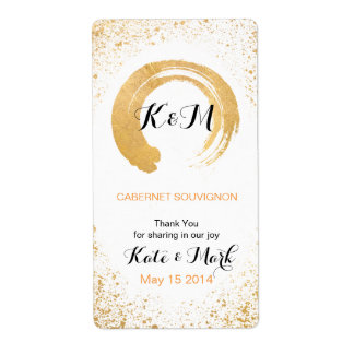 Étiquette Accessoires De Réception En Spray De Feuille D'Or