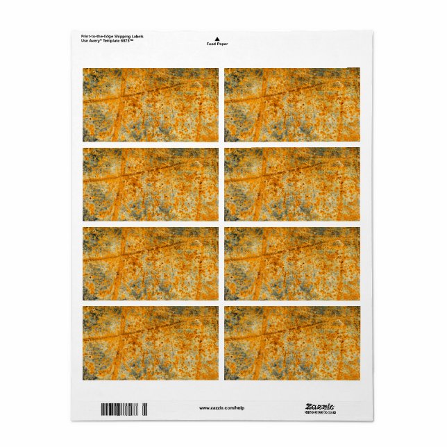 Étiquette acid rude (Feuille entière)
