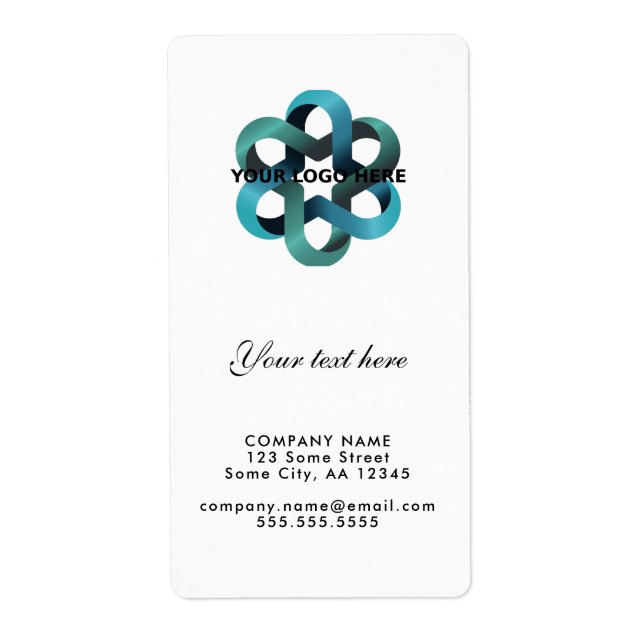 Étiquette Add your Logo with Custom Text Promotion Label (Devant)