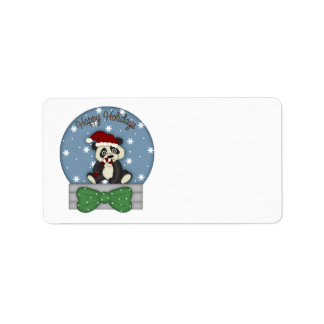 Étiquette Adorable Noël Panda Tee - shirts et cadeaux