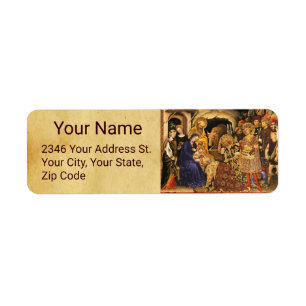 Étiquette ADORATION DE MAGI Gentile Da Fabriano, Noël