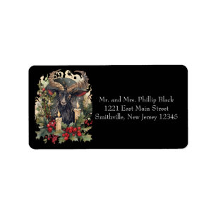 Étiquette Adresse classique de Yule de chèvre