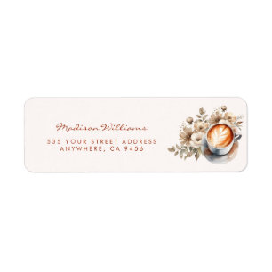 Étiquette Adresse de Baby Shower Mariage Bohème Floral Thème
